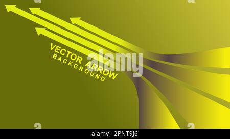 Business Arrow Zielorientierung Konzept zum Erfolg. Vektor des Finanzwachstums Stock Vektor