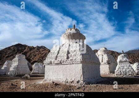 Chorten in Mane, Shey, Ladakh, Indien Stockfoto