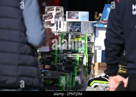 Zagreb, Kroatien. 20. April 2023. Die Atmosphäre im WRC Croatia Rally Service Park vor dem Start des Rennens in Zagreb, Kroatien am 20. April 2023. Foto: Igor Soban/PIXSELL Credit: Pixsell/Alamy Live News Stockfoto