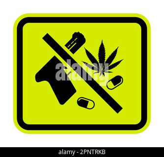 Waffen-Grundregeln Schild Drug Free Gun Free Zone Stock Vektor