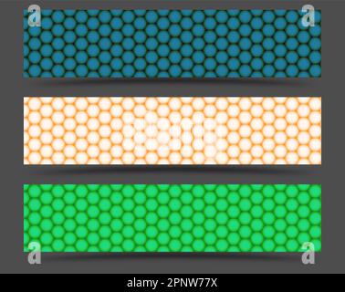 Geometrisches Muster. Eine Reihe von Hintergründen für Websites, Apps und soziale Netzwerke. Vorlage für kreatives Design, Interieur und Dekoration Stock Vektor