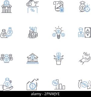 Confidence Line Icons Kollektion. Mut, Selbstbewusstsein, Mut, Selbstwertgefühl, Entschlossenheit, Überzeugungskraft, Empowerment-Vektor und lineare Darstellung. Ganz Ruhig Stock Vektor