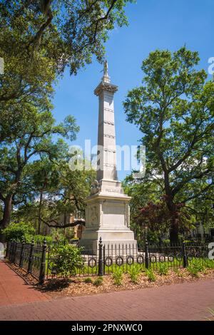 Savannah, Georgia, an einem sonnigen Sommertag Stockfoto