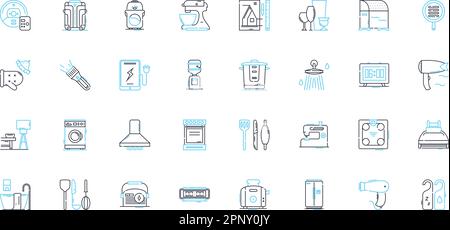 Lineare Symbole für den Rückzug von Führungskräften. Strategie, Teamwork, Innovation, Führung, Vision, Kollaboration, Linienvektor- und Konzeptzeichen. Einblicke Stock Vektor