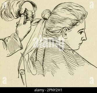 "Das Handbuch über Friseur, Friseur, Maniküre, Gesichtsmassage, Elektrolyse und Chiropodie gemäß dem Moler-System von Hochschulen" (1906) Stockfoto