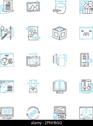 Lineare Symbole für Sozialversicherung festgelegt. Ruhestand, Begünstigter, Behinderung, Krankenversicherung, Senioren, Pension, Trust Line Vector und Concept Signs. Abdeckung Stock Vektor