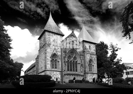 Stavanger Domkirke (Kathedrale St. Svithun) Stavanger Stadt, westliche Fjorde, Norwegen, Skandinavien, Europa. Stavanger Domkirke (Svithunskathedrale) Stockfoto