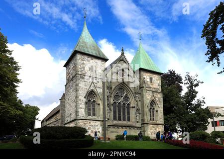 Stavanger Domkirke (Kathedrale St. Svithun) Stavanger Stadt, westliche Fjorde, Norwegen, Skandinavien, Europa. Stavanger Domkirke (Svithunskathedrale) Stockfoto