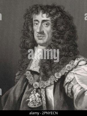 KÖNIG KARL II. (1630-1685) Britischer Monarch Stockfoto