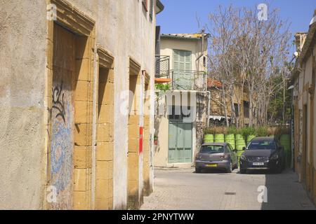 Pufferzone der Vereinten Nationen, Nikosia, Republik Zypern Stockfoto