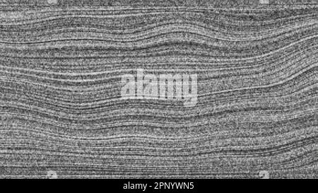 Abstraktes TV-Rauschen des analogen Fernsehens. Computergeneriertes 3D-Rendering Stockfoto