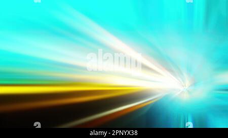 Wurmloch durch Zeit und Raum. Computergeneriertes 3D-Rendering Stockfoto