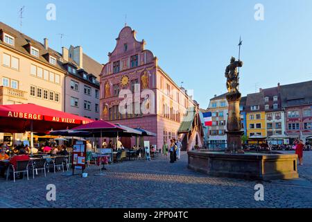 Historisches Zentrum von Mülhausen, Altes Rathaus, Elsass, Frankreich Stockfoto