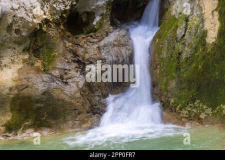 Sieben Wasserfälle Trail in Istrien, Kroatien Stockfoto
