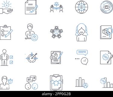 Symbolzusammenstellung für Zahlungsverarbeitung. Transaktionen, Verarbeitung, Zahlung, Genehmigung, Fakturierung, Gebühren, Rechnungsvektor und lineare Darstellung Stock Vektor