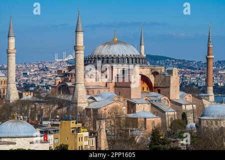 Hagia Sophia Grand Moschee (Ayasofya), Istanbul, Türkei Stockfoto
