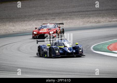 10 MOSS Nick (gbr), VAN BERLO Glenn (nld), Eurointernational, Ligier JS P320 - Nissan, Action während der 4 Stunden von Barcelona 2023., 1. Runde der 2023 European Le Mans Series auf dem Circuit de Barcelona-Catalunya vom 21. Bis 23. April 2023 in Montmelo, Spanien - Foto: Xavi Bonilla/DPPI/LiveMedia Stockfoto