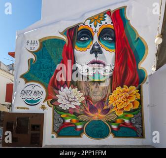 LAGOS, PORTUGAL, 16. APRIL 2023: Street Art Graffiti on the Streets of Lagos. Stockfoto