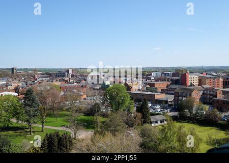 blick auf das stadtzentrum von loughborough, leicestershire Stockfoto