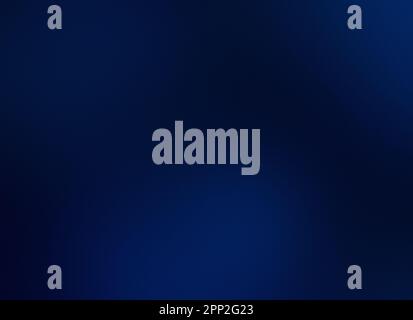 Weicher und unscharfer dunkelblauer, körniger, strukturierter verlaufender Hintergrund. Abstrakter, hochauflösender, tiefblauer Vollformathintergrund mit Rauschen. Speicherplatz kopieren. Stockfoto