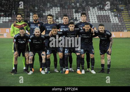 Reggio Calabria, Italien. 21. April 2023. Reggina während Reggina 1914 gegen Brescia Calcio, italienisches Fußballspiel der Serie B in Reggio Calabria, Italien, April 21 2023 Kredit: Independent Photo Agency/Alamy Live News Stockfoto