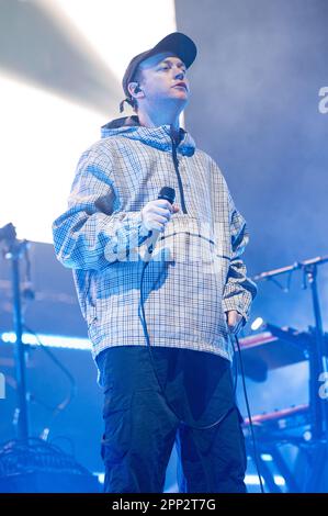 London, Großbritannien. 21. April 2023. Tommy O'Dell von der DMA tritt auf der Bühne der OVO Arena Wembley auf. Kredit: John Barry/Alamy Live News Stockfoto