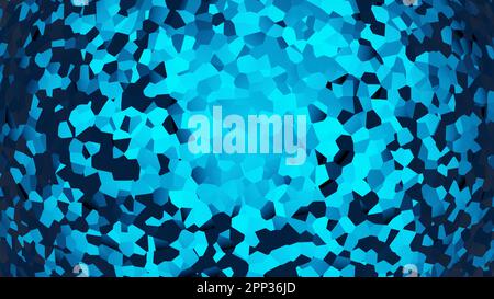 Glitzernder blauer Hintergrund. 3D-Rendering. Stockfoto