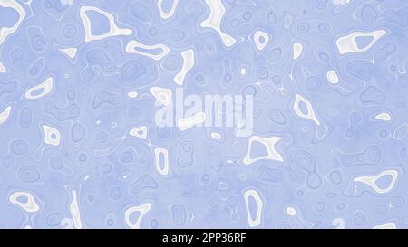 Blauer Hintergrund mit Wassereffekt. 3D-Rendering. Stockfoto