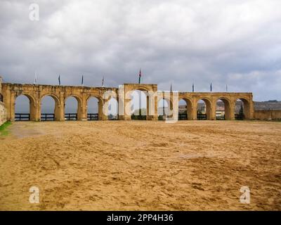 Die antike römische Stadt Geraza. Der Cardo Maximus Colonnade Street Jordan. Jerash, Ich Bin'S Stockfoto