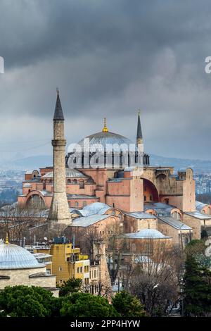 Große Moschee Der Hagia Sophia (Ayasofya), Istanbul, Türkei Stockfoto