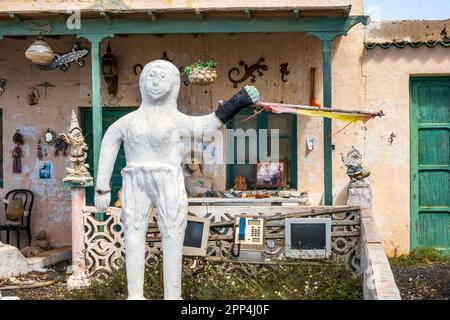 Freiluftstatuen im Museo Mara Mao, Teguise, Lanzarote, Kanarische Inseln, Spanien Stockfoto