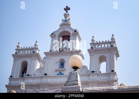 Antike Basilika von Bom Jesus alte goa-Kirche im südlichen Teil Indiens, Basilika von Bom Jesus in Old Goa, die Hauptstadt von Goa in den frühen Tagen Stockfoto