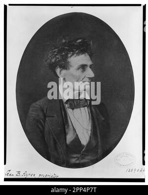 Abraham Lincoln, unmittelbar vor der Nominierung des Senats, Chicago, Illinois. 1857. Februar 28 Stockfoto