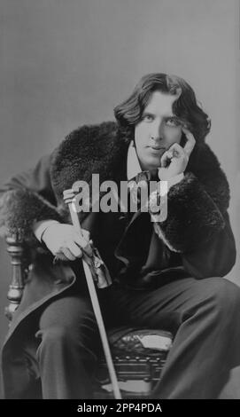 Oscar Wilde. 1882. New York Stockfoto