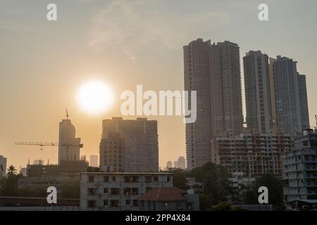 Moderne Hochhäuser tagsüber in Mumbai, Indien Stockfoto