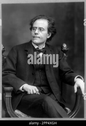 Gustav Mahler (1860-1911) war ein Austro-böhmischer Romantikkomponist und einer der führenden Dirigenten seiner Generation. Als Komponist war er ein Stockfoto