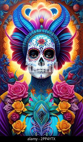 Mexikanische "Day Of The Dead"-Frau Stockfoto