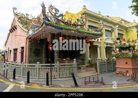 Yap Tempel (Yap Kongsi Tempel), George Town, Penang, Malaysia. Stockfoto