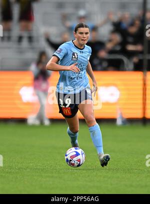 Sydney, Australien. 22. April 2023. Charlize Jayde Rule of Sydney FC in Aktion während des 2022-23 Liberty A-League Frauen Fußball Vorläufiges Finale zwischen dem FC Sydney und dem Melbourne Victory im Allianz Stadium. Endstand: Sydney FC 1:0 Melbourne Victory. (Foto: Luis Veniegra/SOPA Images/Sipa USA) Guthaben: SIPA USA/Alamy Live News Stockfoto