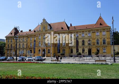 Trg Republike Hrvatske, Museum, Britanski trg, Zagreb, Grad Zagreb, Kroatien Stockfoto