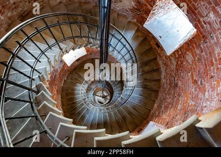 Leuchtturm Bengtskär, Blick auf die Insel Bengtskar im Archipel-Meer, Finnland Stockfoto