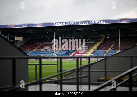 Burnley, Großbritannien. 22. April 2023. Während des Sky Bet Championship-Spiels in Turf Moor, Burnley. Das Bild sollte lauten: Gary Oakley/Sportimage Credit: Sportimage Ltd/Alamy Live News Stockfoto