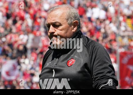 Perugia, Italien. 22. April 2023. castori fabrizio (Coach perugia calcio) während AC Perugia vs Cosenza Calcio, italienisches Fußballspiel der Serie B in Perugia, Italien, April 22 2023 Kredit: Unabhängige Fotoagentur/Alamy Live News Stockfoto