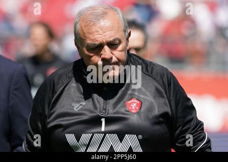 Perugia, Italien. 22. April 2023. castori fabrizio (Coach perugia calcio) während AC Perugia vs Cosenza Calcio, italienisches Fußballspiel der Serie B in Perugia, Italien, April 22 2023 Kredit: Unabhängige Fotoagentur/Alamy Live News Stockfoto