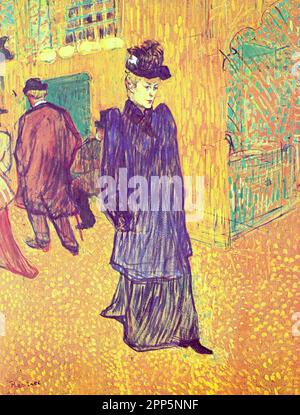 Henri de Toulouse-Lautrec - Jane Avril - 1893 Stockfoto