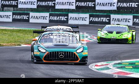 Monza, Italien. 22. April 2023. Gutschrift für kostenlose Übungen: Unabhängige Fotoagentur/Alamy Live News Stockfoto