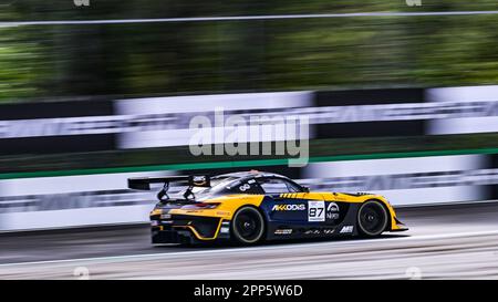 Monza, Italien. 22. April 2023. Kostenlose Nutzung, Guthaben: Unabhängige Fotoagentur/Alamy Live News Stockfoto