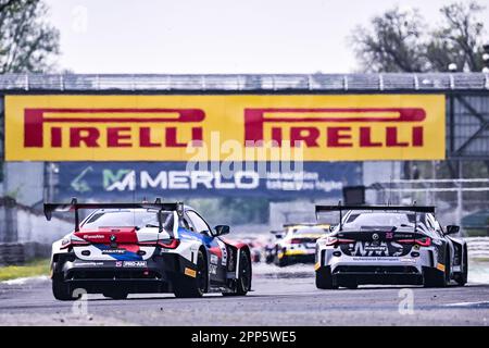 Monza, Italien. 22. April 2023. Kostenlose Nutzung, Guthaben: Unabhängige Fotoagentur/Alamy Live News Stockfoto