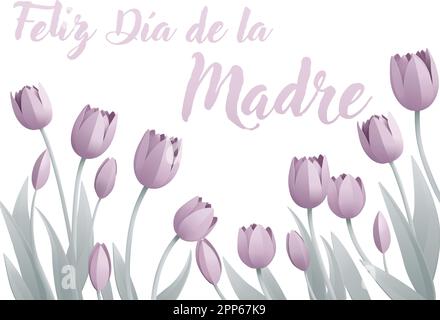 Spanischer Muttertag Feliz Dia De La Madre Design Stock Vektor