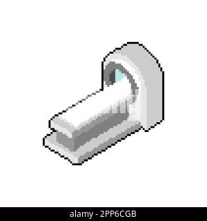 Magnetresonanztomographie Pixel Art. 8-Bit-MRT-Gerät. Verpixelte Vektordarstellung Stock Vektor